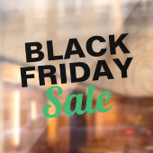 ブラック・フモダンライデー・セールス・ストアの大きな窓ガラス ウィンドウサイン (シート2)