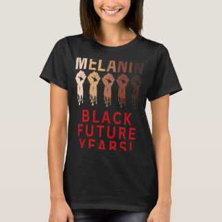 ブラック・フューチャー・イヤー2023メラニンプライドブラック・ヒストル Tシャツ