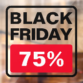 ブラック・フライデー・セール率オフ・ストア ウィンドウサイン (シート2)