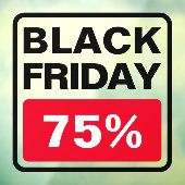 ブラック・フライデー・セール率オフ・ストア ウィンドウサイン (シート3)