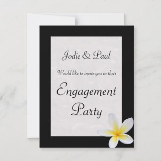 ブラック フラジィパニ - 結婚式 - 婚約のお知らせ 招待状