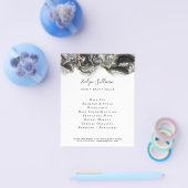 ブラック フルイド マーブル デザイン フライヤー (シングル)