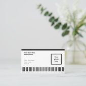 ブラック&フレ縁どームバレエピアニスト 名刺 (スタンド正面)