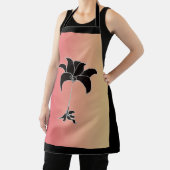 ブラック フローラル パステル エプロン (インサイチュ)