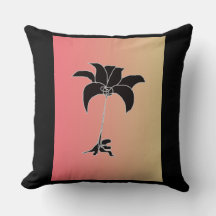 ブラック フローラル パステル グラデーション