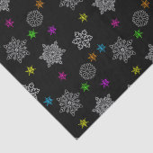 ブラック&ブライトスノーフレークティッシュペーパー 薄葉紙 (詳細)