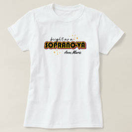 ブラック・ブライト・アザ・ソプラノ・ヴァ Tシャツ