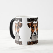ブラック&ブラウンテリアイラストレーション モーフィングマグカップ (正面左)