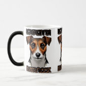 ブラック&ブラウンテリアイラストレーション モーフィングマグカップ (左)