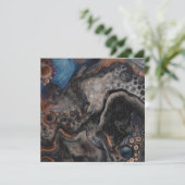 ブラック、ブラウン、グレー、ブルーの抽象芸術 モダン (スタンド正面)