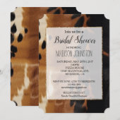 ブラック ブラウン ゴールド コウヒデ サウスウエスト 招待状 (正面/裏面)