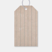 ブラック、ブラウン＆ホワイトタータン プライド ギフトタグ (裏面)