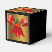 ブラック(ブラシ付き金ゴールドと赤い弓付き愛用ボックス) フェイバーボックス (裏面サイド)