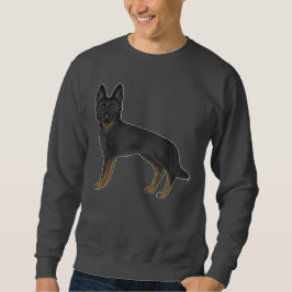 ブラック+ブラック ジャーマンシェパード ブラウン ブラック GSD 犬 スウェットシャツ