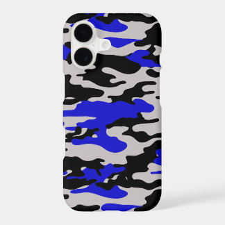 ブラック+ブルーカモフラージュ iPhone 7 カス