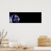 ブラック&ブルージャガーポップ・アートのアート ポスター (キッチン)