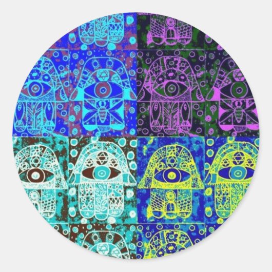 ブラック&ブルーハムザ ラウンドシール (正面)