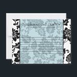 ブラック/ブルーフローラダマスクウェディングアドバイスカード アドバイスカード<br><div class="desc">これらの愛らしい書き込み可能なアドバイスカードは、任意の結婚に完璧な追加である。チップのシャーパイペンと一緒にこれらのカードを単に素晴らしお客様に渡す。お客様は新しい書新婦と新郎のアドバイスを下げることができます。これらの用紙は、光沢のある超重量重量120ポンドのカバー素材（カードストック）に4.25インチx 5.6インチのサイズで印刷される。私たちは、このデザインに専念する全体のラインを私たちのザズル店で結婚は、招待状(5x7)、返品ラベル、郵送ラベル、封筒用シール、郵便切手、カップケーキを選ぶ、ウォーターボトルラッパー、ハーシーの1.55ozを含む。大きなバーラッパー、ハーシーのミニチュアバッグラッパー、電子レンジのポップコーンアドバイスラッパー、書き込み可能座席表、グッズバッグトッパー、FLATサンキューカード(4x5)、HAPPEDサンキューカード(4x5)、メッセージカード、メニューカード、ミントマッチブック、棒つきキャンデーカバー、ブックマーク、ビンゴカードマーカー、ビンゴカード呼び出しシート、書き込み可能カード(4x5)、など。</div>