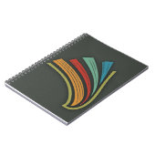 ブラック、ブルー、イエローカバー ノートブック (左側)