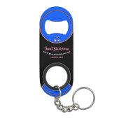 ブラック、ブルー、ピンクのプロモーション・ビジネス・ギフト キーホルダー栓抜き (裏面)