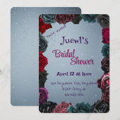 ブラック、ブルー、レッドローズ 招待状 (正面/裏面)