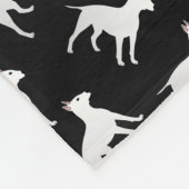 ブラック·ブル·テパーソナライズされたリア·ドッグズと名付ける フリースブランケット (角)