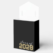 ブラック&ブロンズ金ゴールドフォトコラージフィルムストリップ フェイバーボックス (オープン)