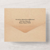 ブラック・ブロークン・ハート・セカ結婚ンド・マリッジ オールインワン招待状 (裏面)