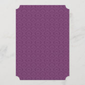 ブラック&プラムペイズリーダマスクウェディングメニュー メニュー (正面)