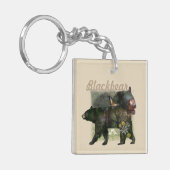 ブラック·ベア·ウッドランド·イン·イン キーホルダー (正面左)