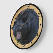 ブラック·ベア·マゲスティ ラージ壁時計 (傾斜)