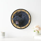 ブラック·ベア·マゲスティ ラージ壁時計 (ホーム)