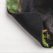 ブラック·ベア·遊カブ·イン·ツリーズ マウスパッド (コーナー)