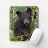 ブラック·ベア·遊カブ·イン·ツリーズ マウスパッド (マウス)