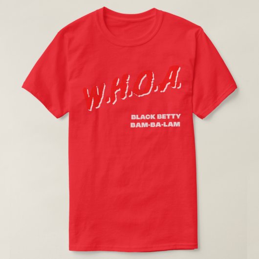 ブラック・ベティ ラム・ジャム 70年代 ロック Tシャツ (デザイン正面)