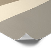 ブラック&ベージュミニマリストランドスケープアートプリント ポスター (角)