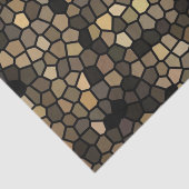 ブラック、ベージュ、ブラウンモザイク 薄葉紙 (詳細)