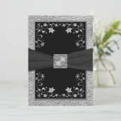 ブラック&ペーターフローラモノグラムの招待状 招待状 (スタンド正面)