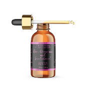 ブラック&ホットピンク化粧品ドロッパーボトルラベル ラベル