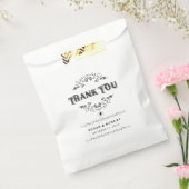 ブラック&ホワイトありがとうフローラSPIDER Halloween フェイバーバッグ (封をした状態)