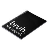 ブラック&ホワイトおもしろい引用文ブルー。続編。 ノートブック (左側)