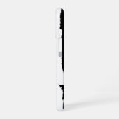 ブラック&ホワイトの世界地図 – パーソナライズ iPhone 16ケース (左側面)