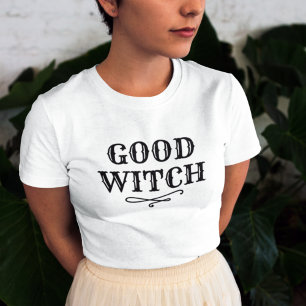 ブラック&ホワイトの女性用ハロウィン Tシャツ