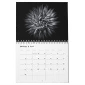 ブラック&ホワイトの庭の花 No 20 フロー カレンダー (2月 2027)