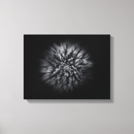 ブラック＆ホワイトの庭の花 No 68 フロー キャンバスプリント