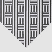 ブラック&ホワイトの斜めボックスストライプ 薄葉紙 (詳細)