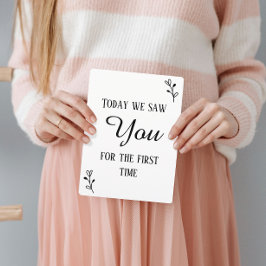 ブラック&ホワイトの最初の超音波とハートビートのサイン