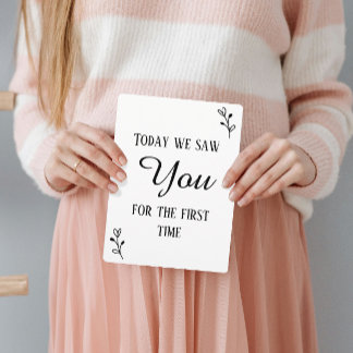 ブラック&ホワイトの最初の超音波とハートビートのサイン