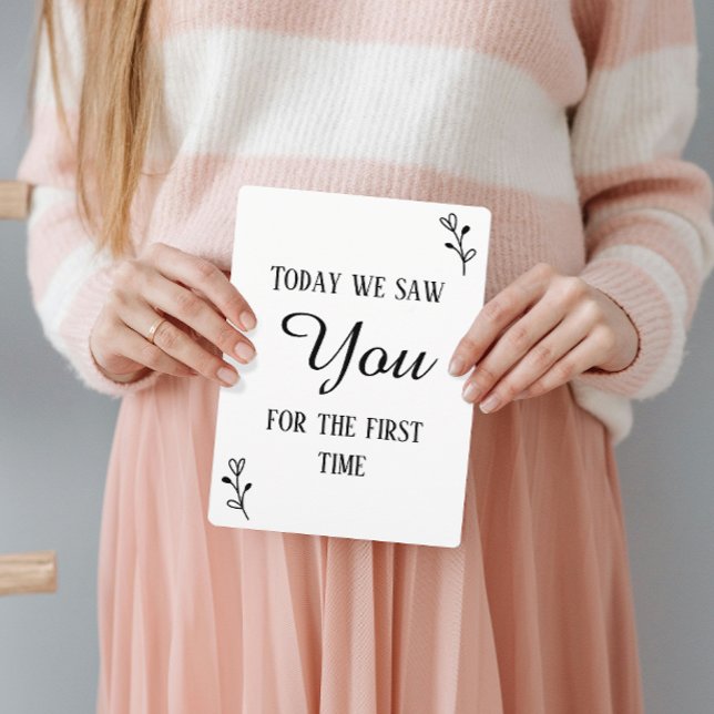 ブラック&ホワイトの最初の超音波とハートビートのサイン (クリエイターアップロード済み)