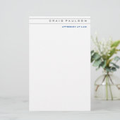 ブラック・ホワイトの法律専門家向けコンサルタント 便箋 (スタンド正面)